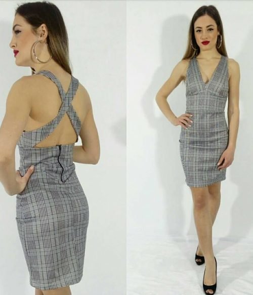 Φόρεμα Με Χ Στη Πλάτη Voice Fashion