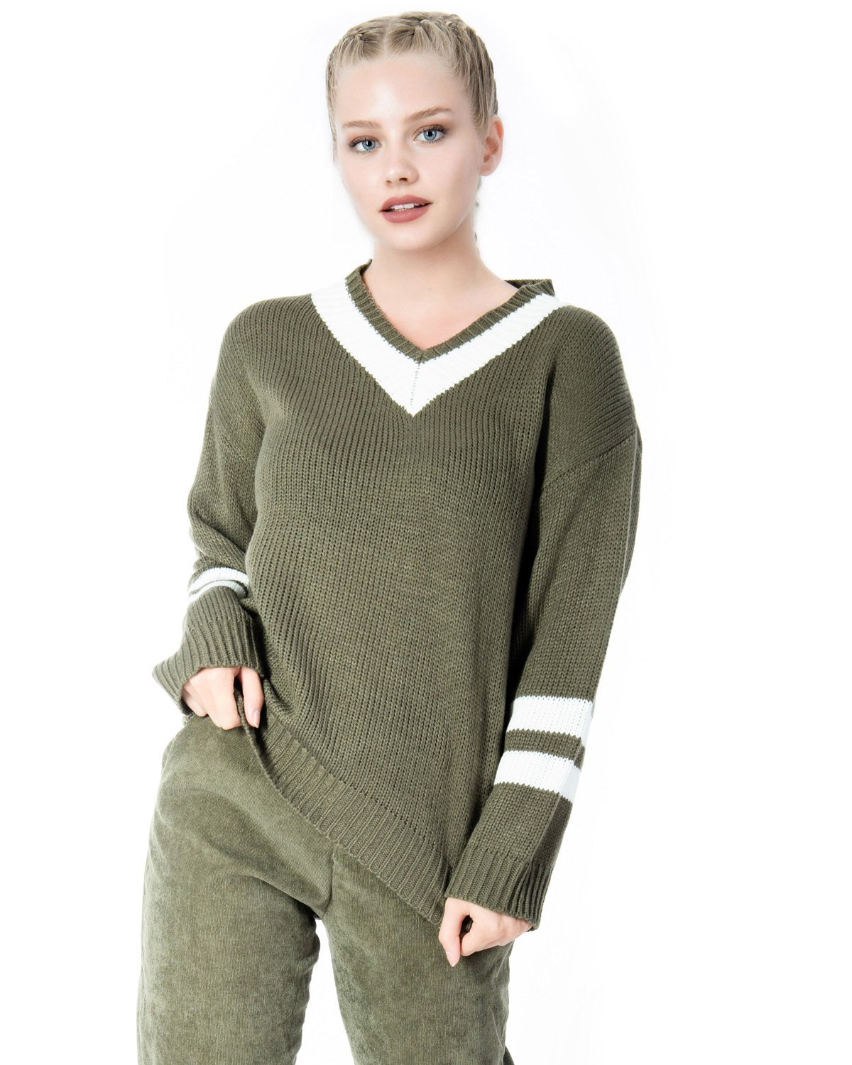 Πουλόβερ Με V Doca - Image 7