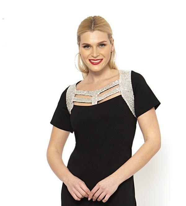 Φόρεμα μαύρο Silky Collection
