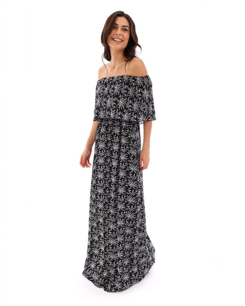 Φόρεμα Boho Στράπλες Doca - Image 2