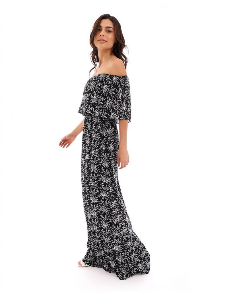 Φόρεμα Boho Στράπλες Doca - Image 5