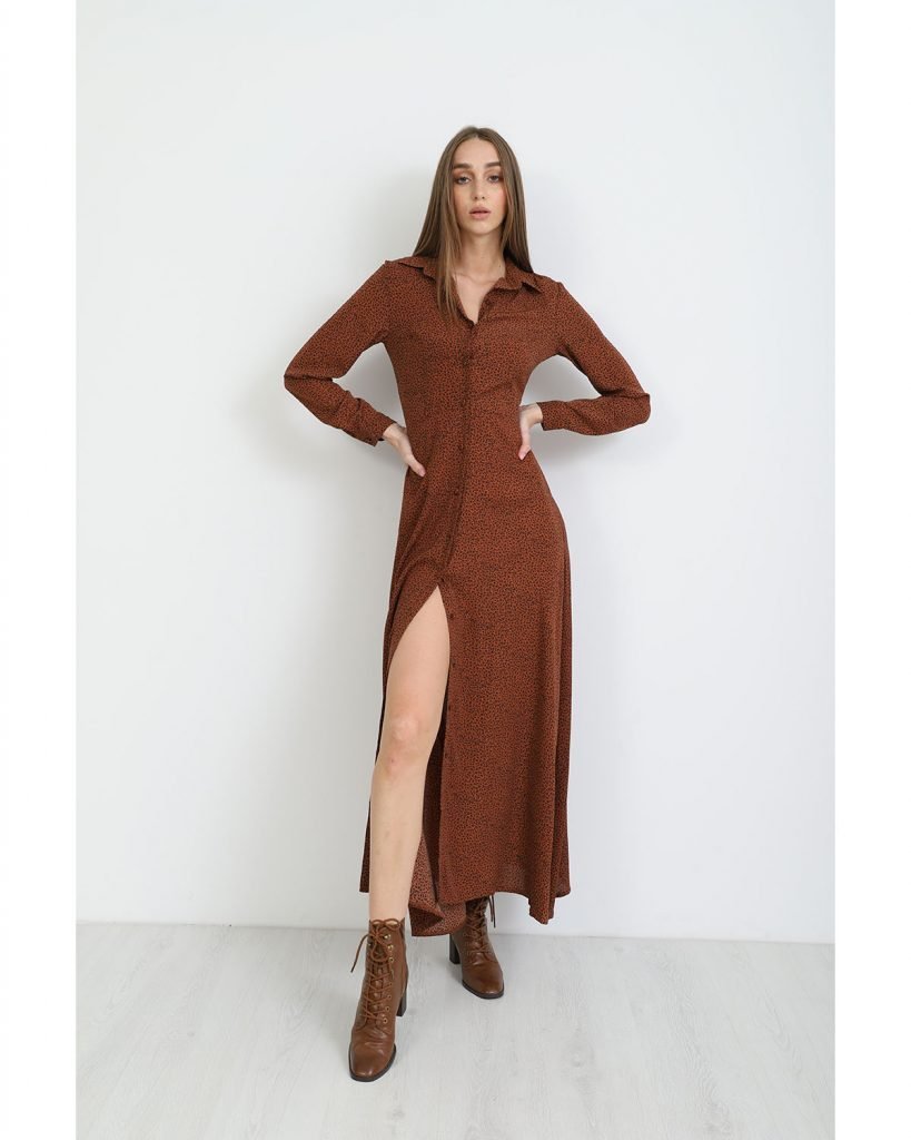 Μάξι φόρεμα animal print Doca - Image 5