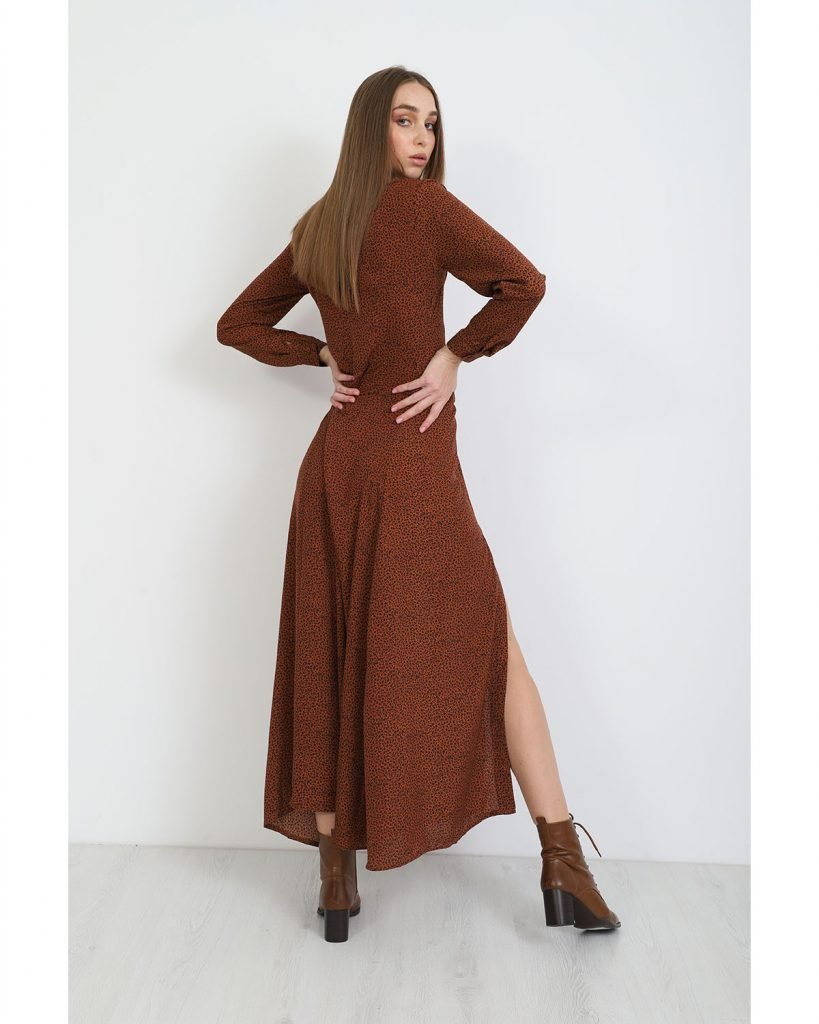 Μάξι φόρεμα animal print Doca - Image 6