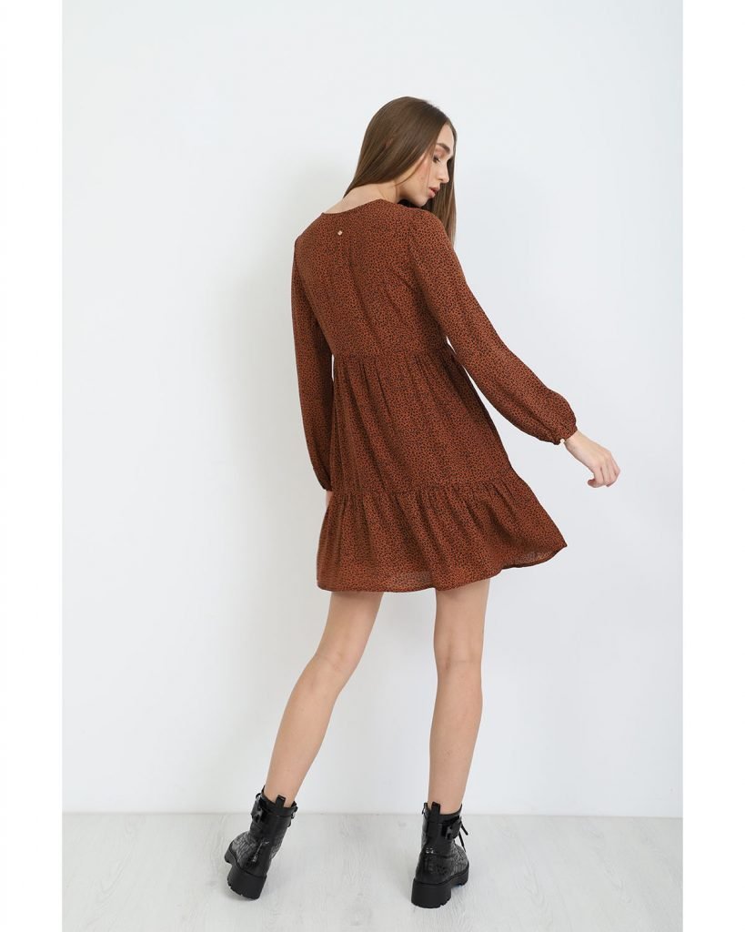 Μίνι φόρεμα animal print Doca - Image 5