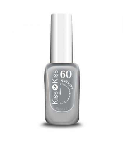 ΒΕΡΝΙΚΙ KISS-KISS 60″ QUICK DRY Νο388  HUNTER ΓΚΡΙ ΣΚΟΥΡΟ