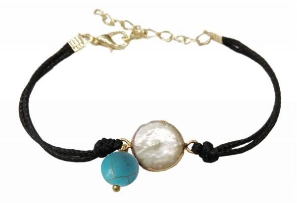 Bραχιόλι με mother of pearl και πέτρα - Image 3
