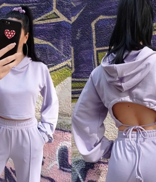 Φούτερ Με Ανοιχτή Πλάτη Voice Fashion