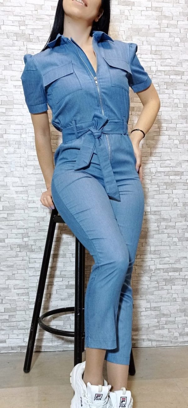 Φόρμα Ολόσωμη Τζίν Voice Fashion - Image 2