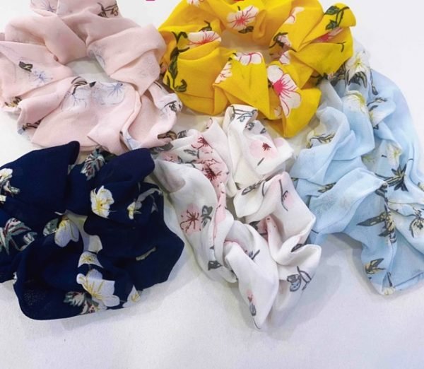 Scrunchies Λαστιχάκια Μαλλιών Φλοράλ