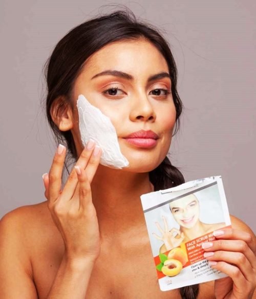 Μάσκα προσώπου Face Scrub Mask Apricot