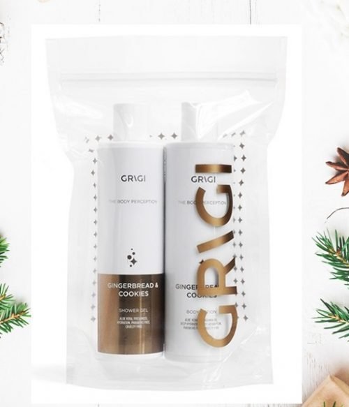 GRIGI THE BODY PERCEPTION BODY LOTION GINGERBREAD & COOKIES + SHOWER GEL