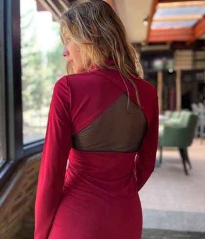 Φόρεμα Με Διαφάνια Στη Πλάτη Voice Fashion