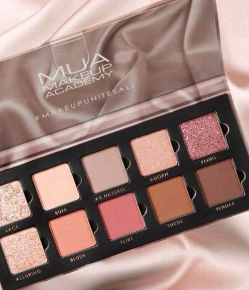 MUA 10 SHADE EYESHADOW PALETTE - SILK NUDES