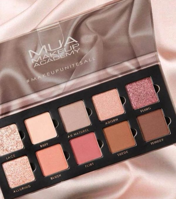 MUA 10 SHADE EYESHADOW PALETTE - SILK NUDES