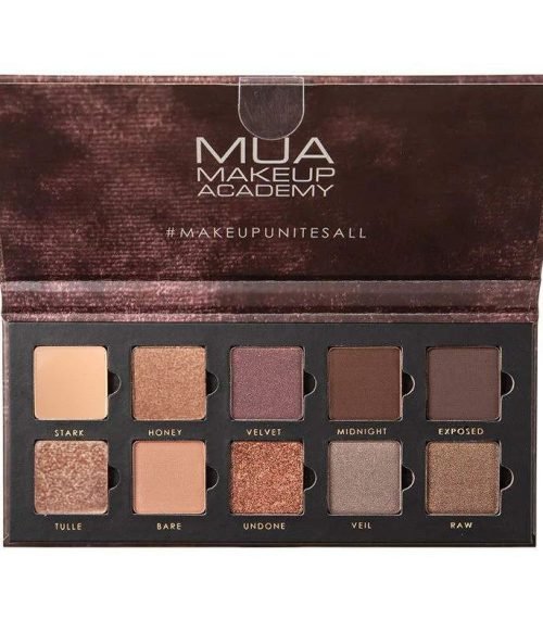 MUA 10 SHADE EYESHADOW PALETTE - VELVET NUDES