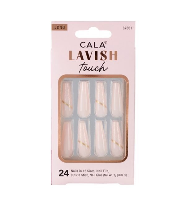 Cala Nails Long Coffin Light Pink