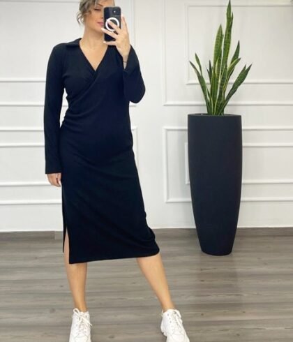Φόρεμα Ριπ Πλεκτό Voice Fashion