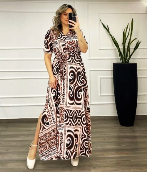 Φόρεμα Σατέν Σεμιζιέ Voice Fashion