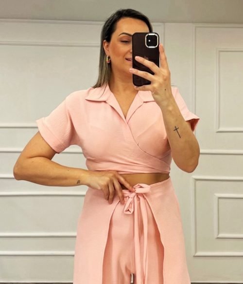 Crop Top Με Δέσιμο Voice Fashion