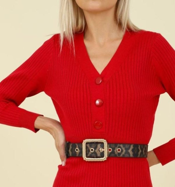 Ζώνη Doca Animal Print