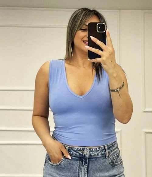 Crop Top Με V Voice Fashion