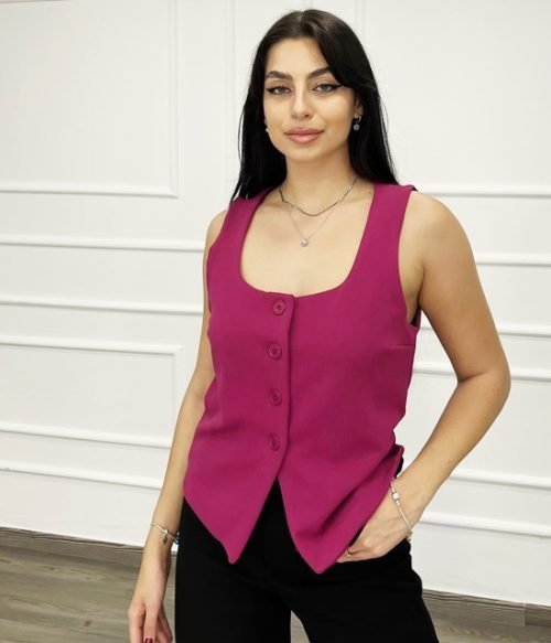 Γιλέκο Μονόχρωμο Voice Fashion