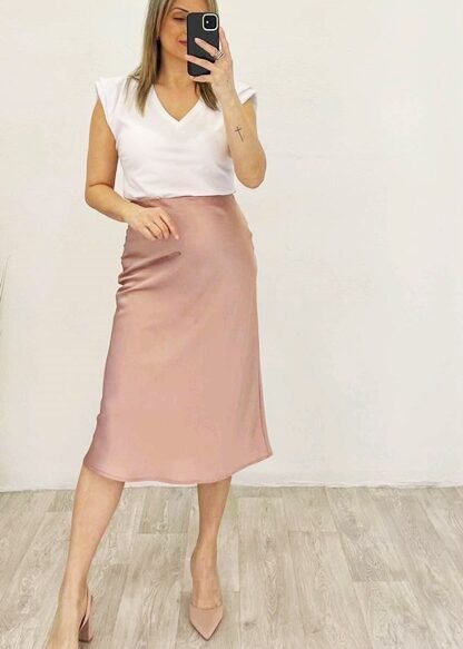 Φούστα Σατέν Voice Fashion