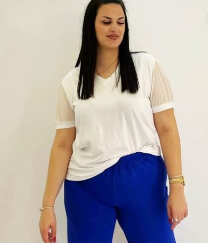 Μπλούζα Με Τούλι Στα Μανίκια Voice Fashion