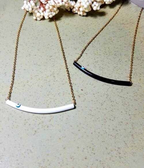 Κολιέ Με Μπάρα Και Ματάκι