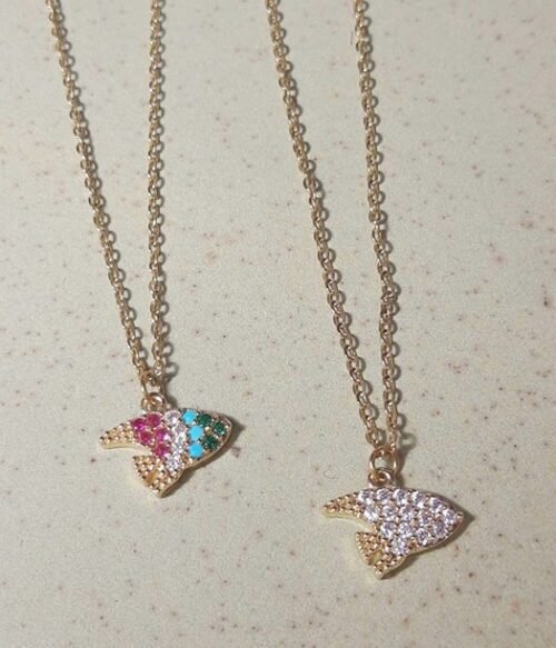 Κολιέ Ψαράκι Με Στράς