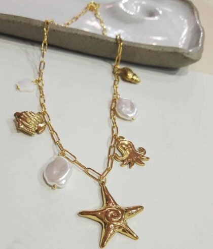 Κολιέ Αστερίας Με Charms
