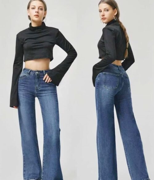 Τζίν Wide Leg Kiss Pink