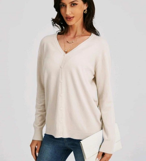 Ζακέτα Λεπτή Με V - Image 2