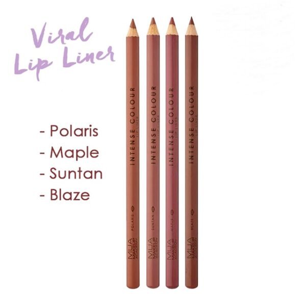 MUA Viral Lip Liner Polaris • Maple • Blaze • Suntan
