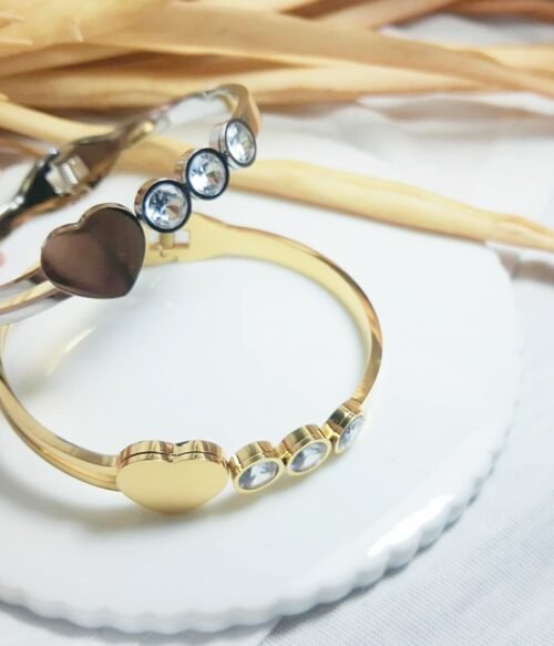 Βραχιόλι Χεοροπέδα Με Καρδιά Και Ζιργκόν