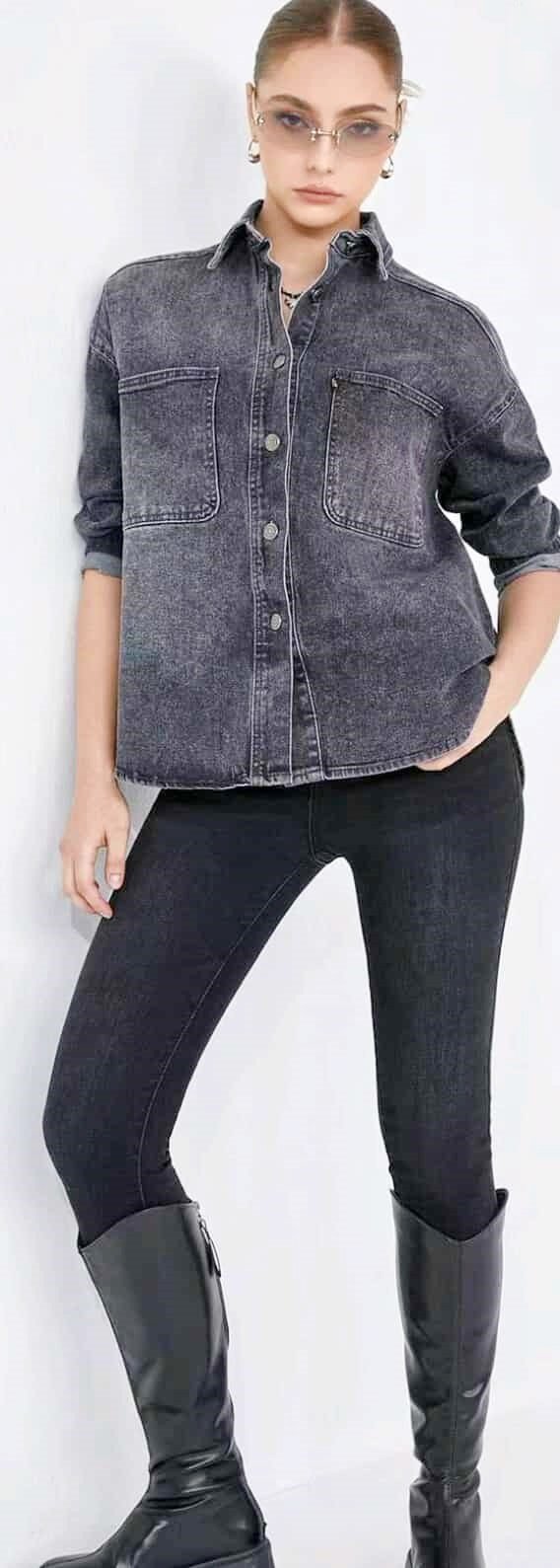 Πουκάμισο Τζίν Ad'oro - Image 3