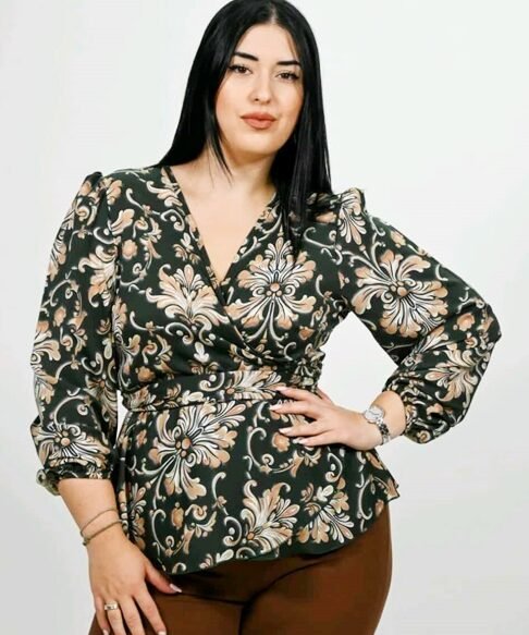 Μπλούζα Εμπριμέ Κρουαζέ Voice Fashion