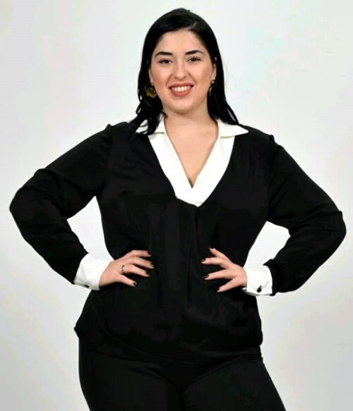 Μπλούζα Με V Και Γιακά Voice Fashion