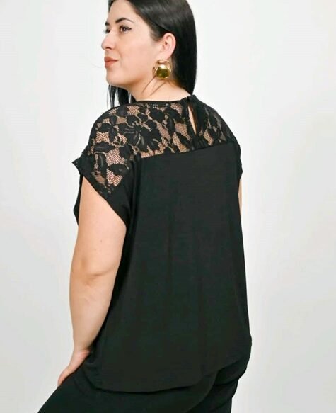 Μπλούζα Με Δαντέλα Voice Fashion