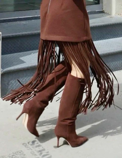 Φούστα Με Κρόσσια Lumina Fashion - Image 4