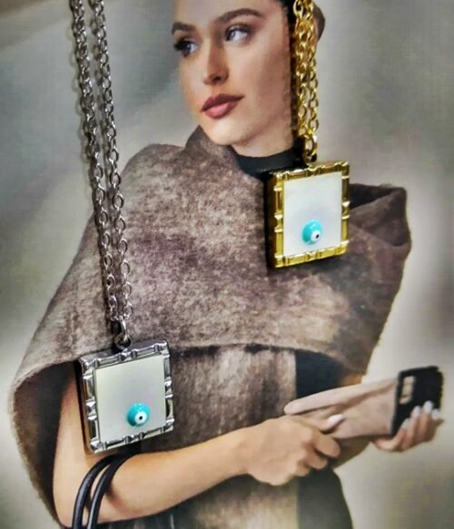 Κολιέ Με Φίλντισι Και Ματάκι