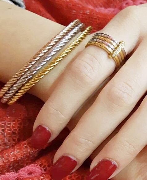 Βραχιόλι Στριφτό Σετ