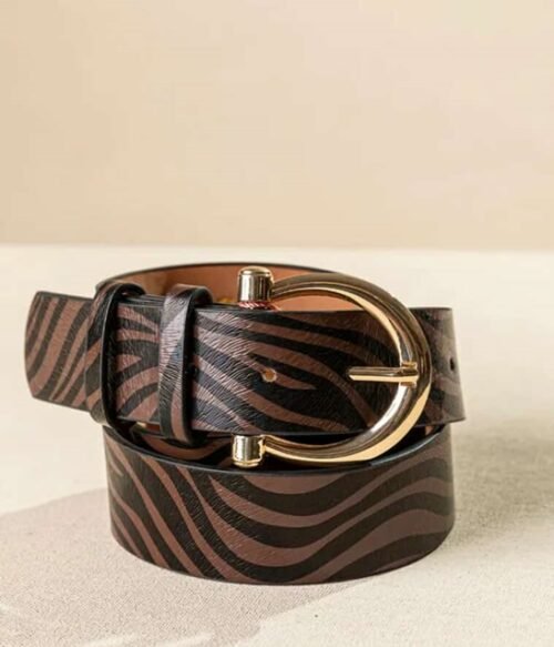 Ζώνη Με Στρογγυλή Αγκράφα