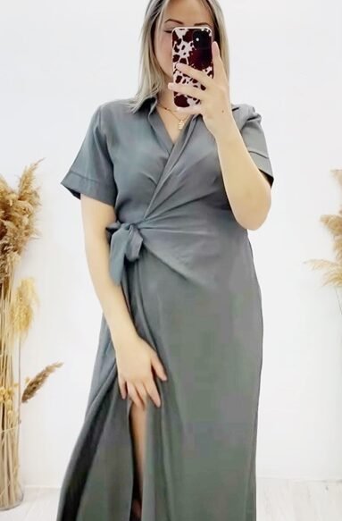 Φόρεμα Φάκελος Με Δέσιμο Voice Fashion