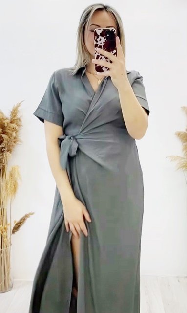 Φόρεμα Φάκελος Με Δέσιμο Voice Fashion