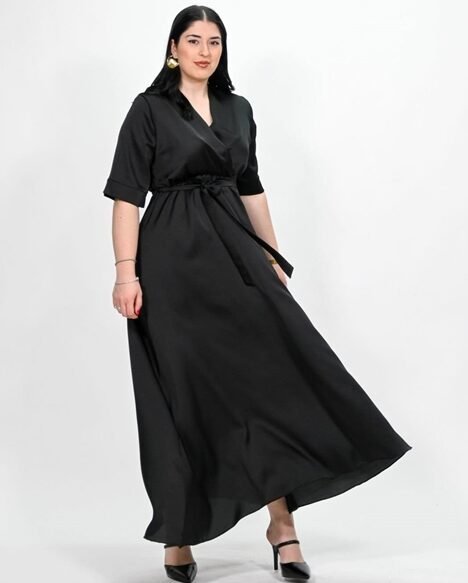 Φόρεμα Σατέν Κρουαζέ Voice Fashion