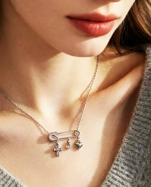 Κολιέ Με Παραμάνα Και Charms - Image 3