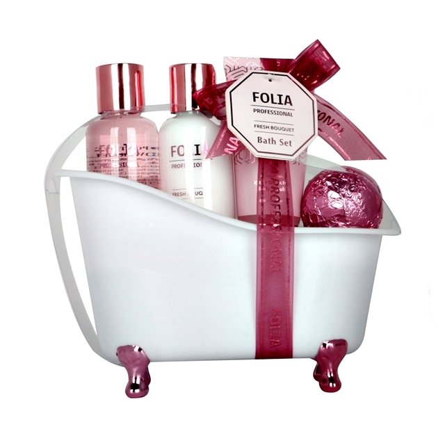 FOLIA Large Bath Tube Fresh Bouquet