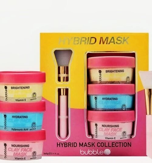 Bubble-T Skincare Clay Face Masks Gift Set